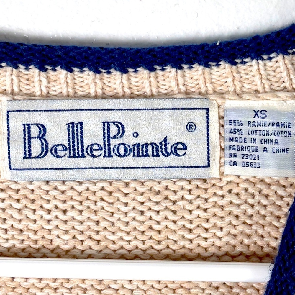 Vintage Bellepointe Garden "Longaberger" cardigan sweater XS - Picture 6 of 10